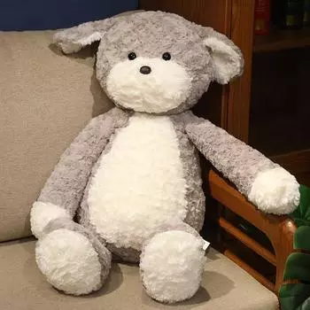 Новая милая кукла-щенок, плюшевая игрушка, кукла-собака, креативная детская игрушка, подарок на день рождения 45Cm