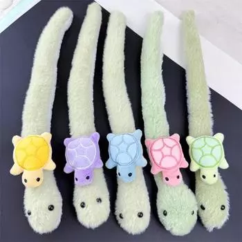 Новая милая мультяшная плюшевая змея черепаха кулон украшение для волос куклы для детей