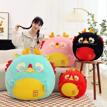 Новая милая плюшевая игрушка-дракон Shunshun, кукла Xiaolong, подушка для сна, подарок на день рождения для девочек 50cm/0.55kg