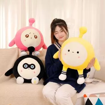 Новая милая плюшевая игрушка Eggy Go, кукла-подушка, кукла, подарок на день рождения для девочек 13cm чёрный