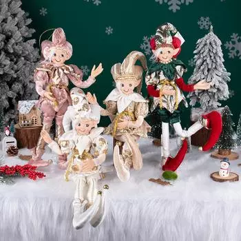 Новая милая плюшевая кукла-игрушка эльф рождественская елка подвесное украшение подвесное украшение Навидад новогодний рождественский детский подарок