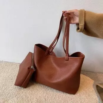 Новая милая сумка из цельного плутония для женщин, высококачественная ретро-универсальная сумка, горячая распродажа, большая вместительная повседневная дорожная сумка