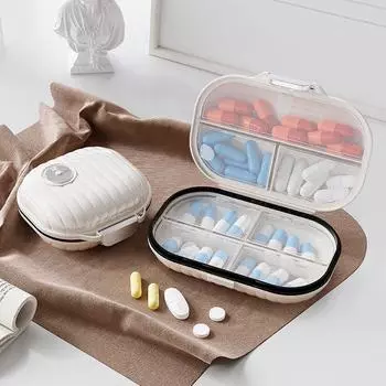 Новая мини-портативная таблетница для путешествий на семь дней, многосекционная упаковка, таблетки, герметичная коробка для хранения, органайзер для таблеток на неделю