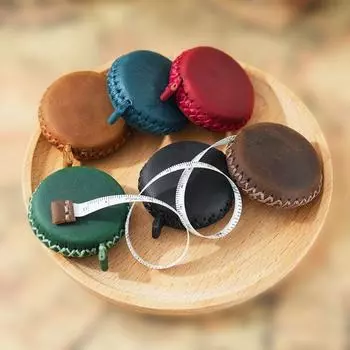 Новая мини-рулетка из воловьей кожи 1,5 м, круглый рулон, измерительная лента, измерительный инструмент, измерение