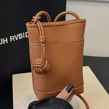 Новая мини-сумка для телефона для женщин, однотонные повседневные универсальные сумки через плечо, летние женские кошельки из искусственной кожи на одно плечо Mini(Max Length<20cm)