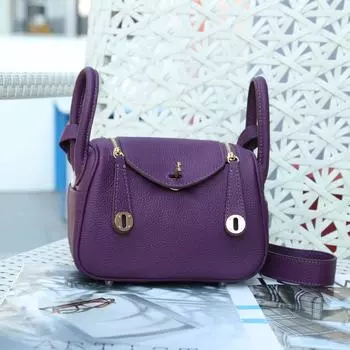 Новая мини-сумка из воловьей кожи, сумка для врача, кожаная женская сумка, модная сумка на одно плечо с косой крестообразной подушкой для рук, аптечка 20x10x13cm кислотные зеленого