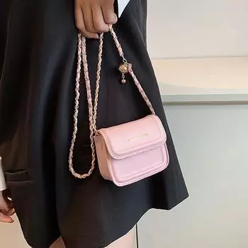 Новая мини-сумка, модная цепочка на одно плечо, маленькая квадратная сумка через плечо зелёный