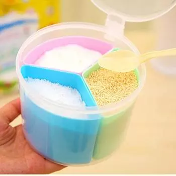 Новая многофункциональная круглая пластиковая съемная коробка для приправ с 3 сетками, банки для хранения пищевых зерен, резервуары для кухни