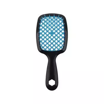 Новая многофункциональная массажная расческа для завивки с полыми отверстиями защищает волосы от повреждений One Size синий