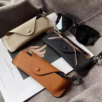 Новая многофункциональная сумка для хранения из натуральной кожи, сумка для очков, портативная сумка для хранения солнцезащитных очков Organizador De Gafas