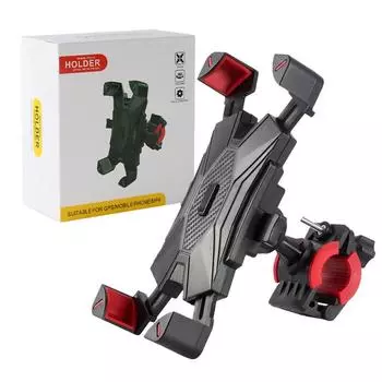 Новая мобильная поддержка автомобильного держателя телефона, стойки для прямой трансляции, мотоцикл, горный велосипед, электрический велосипед, универсальная фиксированная рама чёрный