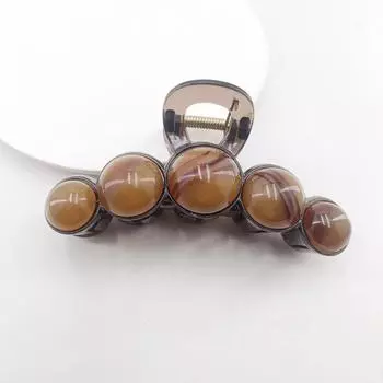 Новая Мода Акриловые Бусины Большие Заколки для Волос для Женщин Ручная Работа Бусины Хвост Акулы Зажимы Аксессуары для Головы