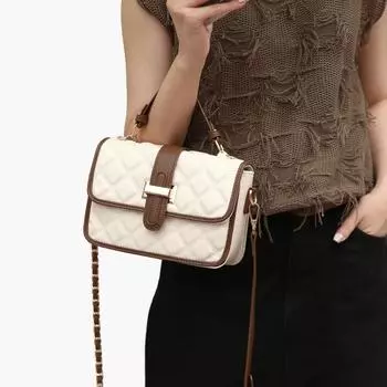 новая мода алмазная цепочка сумка-мессенджер женская мода Джокер маленькая сумка текстура портативная сумка на плечо прилив