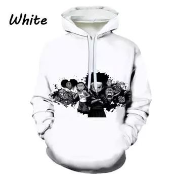 Новая мода аниме Boondocks 3D Printed Hoodie Casual Youth Men/Women s Sweatshirt Harajuku Sweater S