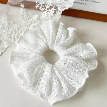Новая Мода Бохо Стиль Ажурная Ткань Большие 20 см Большие Резинки для Волос для Женщин Девушек Резинки для Путешествий Аксессуары для Волос