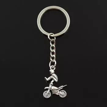 Новая мода брелок 29x23 мм мотоциклетные подвески для мотокросса DIY мужские ювелирные изделия автомобильный брелок кольцо держатель сувенир для подарка
