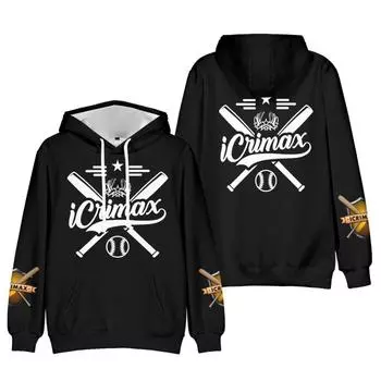Новая Мода Бургерпоммес ICrimax Принт Одежда Уличная Одежда Женщины Мужчины Толстовки Свитшот Мода С Капюшоном С Длинным Рукавом Пуловер Топы XS