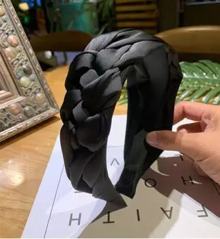 Новая Мода DIY Многоузловые Повязки для Волос для Женщин Леди Высококлассная Повязка Широкая Сторона Зимние Аксессуары для Волос