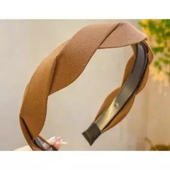 Новая Мода Корея Ретро Плетеная Повязка на Голову для Женщин Широкая Плетеная Женская Повязка для Волос Однотонный Головной Убор Аксессуары для Волос для Девочек