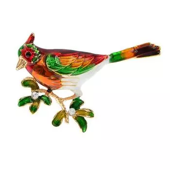 Новая мода, красочная эмалированная брошь в виде птицы, булавки, милые животные, унисекс, для женщин и мужчин, ювелирные изделия, подарки, аксессуары