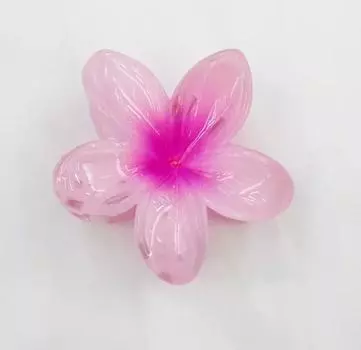 Новая Мода Летний Градиентный Цветок Акриловая Заколка для Волос для Женщин Сладкий Хвост Зажим для Волос Акула Заколка Шпильки Аксессуары для Волос Rose