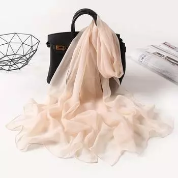 Новая мода лето женщины однотонный пляжный шарф шелковые шали повязка на голову женская повязка на голову пляжный солнцезащитный хиджаб оптовая продажа