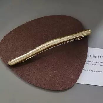 Новая Мода Металлическая Заколка для Волос с Одним Словом Женская Элегантная Заколка для Хвоста Боковая Челка Заколка для Волос Хвост Барретты Аксессуары