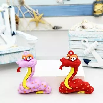 Новая мода милый зодиакальный змея DIY аксессуары кулон подарок мультфильм кукла аксессуары сумка кулон 1 зелёный