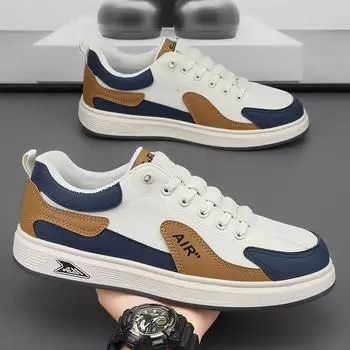 Новая мода мужская спортивная обувь кожаная мужская повседневная обувь легкие кроссовки дышащие кроссовки для отдыха на открытом воздухе Zapatos De Hombre 39