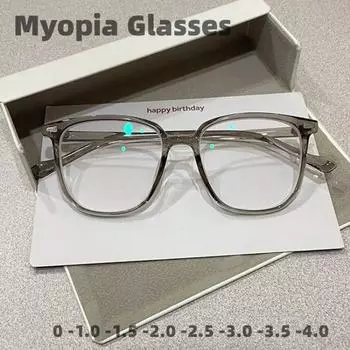 Новая мода, очки в оправе большого размера для мужчин и женщин, анти-синий свет, очки по рецепту, унисекс, близорукие очки, диоптрийные 0