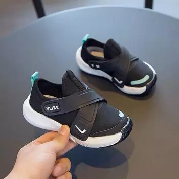 Новая мода осень дизайн Sense мальчики спортивная обувь 23 inner length 14.7cm чёрный