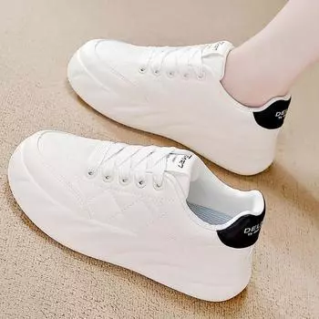 новая мода с толстой подошвой папины туфли повседневные для средней школы низкие спортивные повседневные туфли женские 35