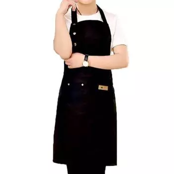 Новая мода шеф-повар официант кафе магазин барбекю парикмахерская для женщин мужчин девочек кулинария кухонный фартук 1 шт высокое качество изысканные фартуки изящные унисекс ювелирные изделия чёрный
