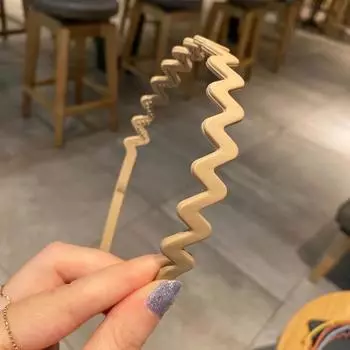 Новая Мода Скраб Нескользящая Смола Ободок Однотонный Волна Повязка для Волос Девушки для Женских Аксессуаров для Волос Обруч Ободок