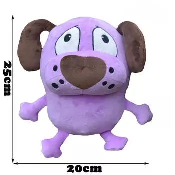 Новая Мода Смелость Детская Игрушка Баклажан Собака Милая Плюшевая Кукла 25cm