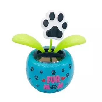 Новая мода Танцующий цветок на солнечной энергии Качающийся анимированный Bobble Dancer Игрушка Декор автомобиля Детские игрушки Gif Dog paw