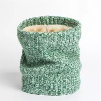 Новая Мода Вязаный Шейный Платок Женский Мужской Шарф Зимний Теплый Ветрозащитный Флисовый Утолщенный Шейный Кольцо Шарфы Обертывание Аксессуары One Size