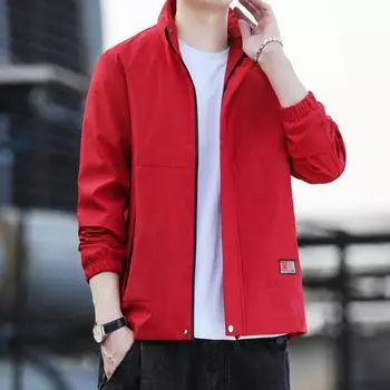 Новая мода весна-осень универсальный повседневный верх бейсбольный костюм модная брендовая мужская куртка весна-осень M чёрный