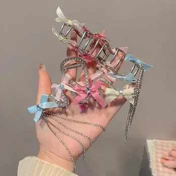 Новая мода заколки для волос с кисточками и стразами, винтажные заколки для волос с бантом и звездами для женщин, аксессуары для волос, заколки для волос, ювелирные изделия