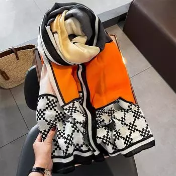 Новая мода женский солнцезащитный теплый ветрозащитный холодный длинный платок на все времена года шарф для женщин 90*180cm