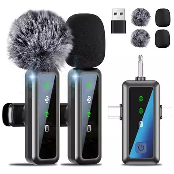 Новая модель 3 в 1 MLZTINGR оригинальный микрофон штыревой микрофон совместимый с iPhone коллекция звуков шумоподавление 2 человека могут использовать