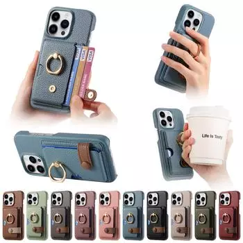 Новая модель подходит для чехла-держателя для мобильного телефона iPhone 16 Pro, защитного чехла Apple 14 Anti-Drop 13promax iPhone 16 Pro Max чёрный