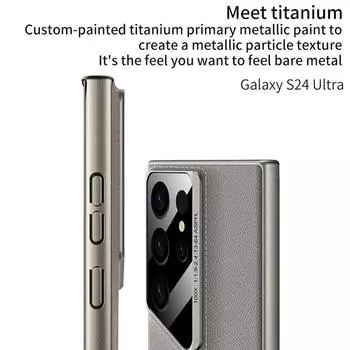 Новая модель подходит для чехла для мобильного телефона Samsung S24Ultra Blade Warrior из простой кожи и защитного чехла с защитой от падений Ultra. Samsung S24Ultra