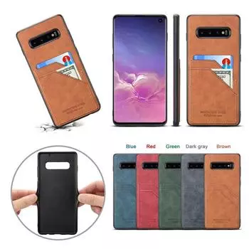 Новая модель подходит для чехлов для мобильных телефонов S10, S10PLUS, 7 Mobile Phone Leather Case, Apple X Mobile Phone Case. S10 темно-серого