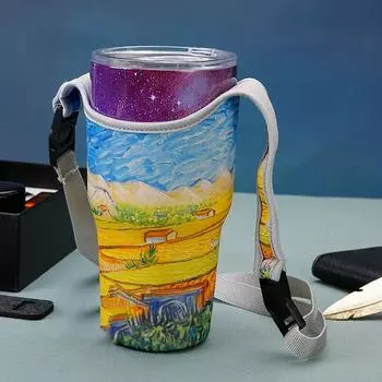 Новая модная 30-унциевая противожарная сумка для напитков, экологически чистая, для путешествий на открытом воздухе, держатель для бутылки с водой, аксессуар для стакана