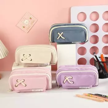 Новая модная эстетическая сумка для карандашей для школьных канцелярских принадлежностей