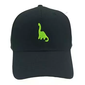Новая модная бейсбольная кепка с вышивкой динозавра, хлопковая регулируемая спортивная кепка в стиле хип-хоп, повседневная кепка унисекс, шляпа от солнца чёрный