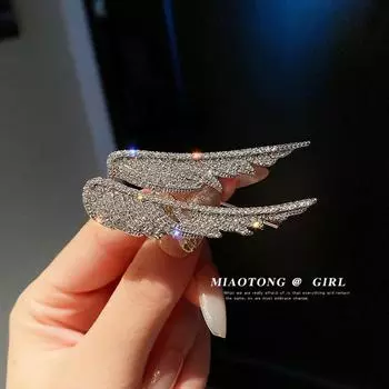 Новая модная брошь в виде крыльев ангела, ретро-костюм-свитер, брошь для аксессуаров высокого класса