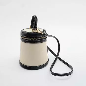 Новая модная дизайнерская сумка-ведро из холста, модная мини-сумка, повседневная, универсальная, простая, женская, диагональная, сумка-ведро