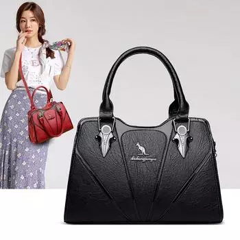 Новая модная европейская и американская модная сумка в стиле ретро, сумка через плечо, женская сумка чёрный